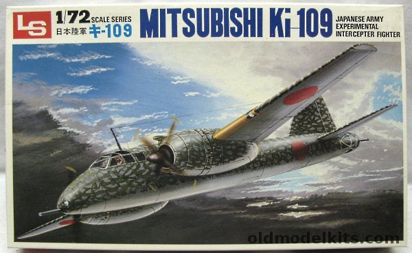 LS 1/72 Mitsubishi Ki-109 Army Experimental Interceptor Fighter, F3 plastic model kit
